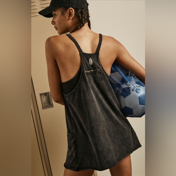 Free People Movement black Hot Shot Mini Dress - Picture 4 of 14